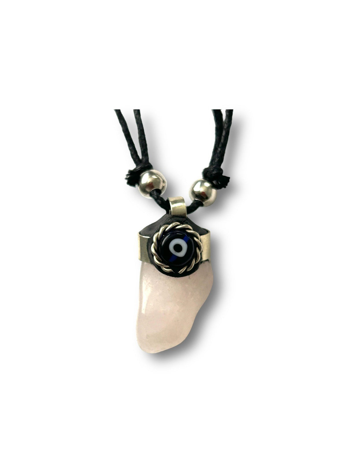 Pink Quartz Evil Eye