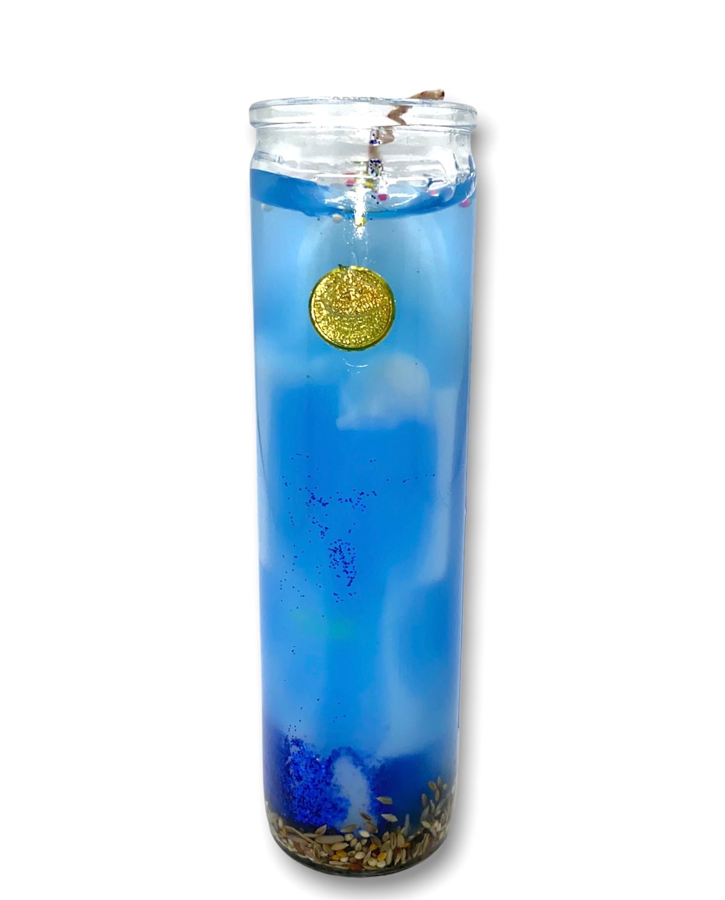 Siete Potencia Seven Powers Candle - Blue/Azul