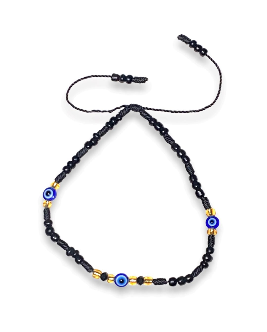 Three Evil Eye Black Anklet