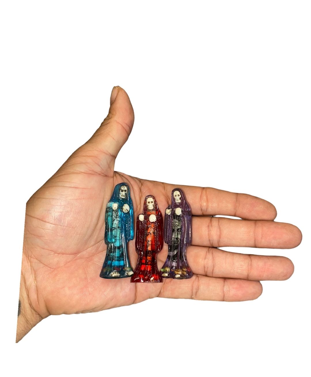 Small Full Body Santa Muerte 2 1/2 "