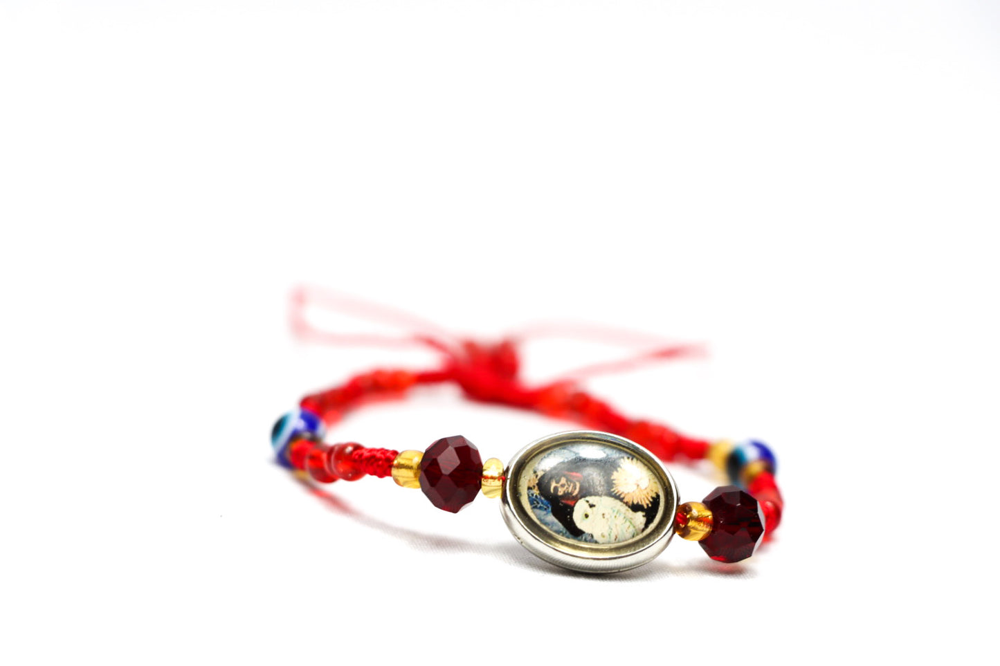 Red Santa Muerte Evil Eye