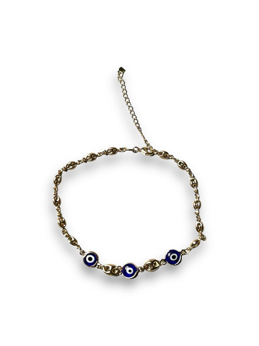 Three Evil Eye Anklet