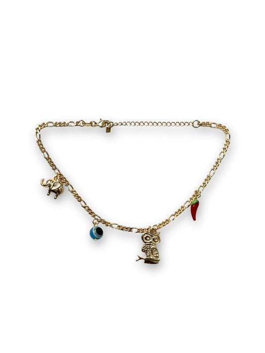 Owl Evil Eye Chilly Gold Filled