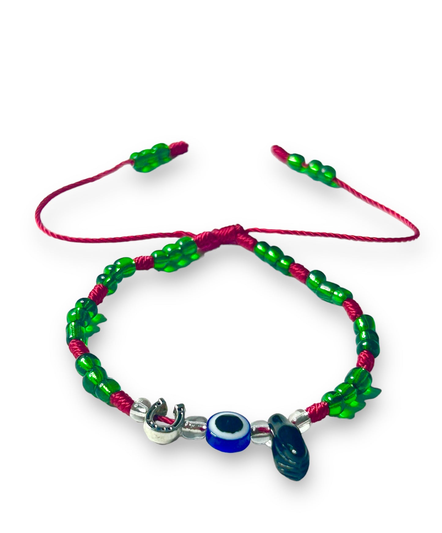 Green & Red Horseshoe Luck Nazar