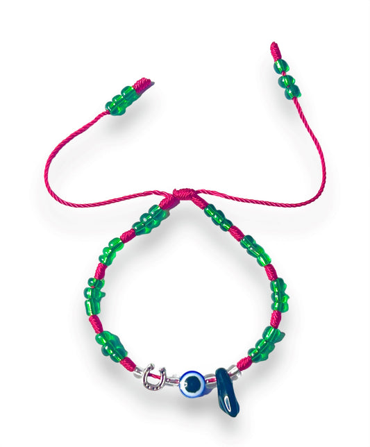 Green & Red Horseshoe Luck Nazar
