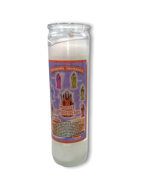Siete Potencia Seven Powers Candle - White/Blanco