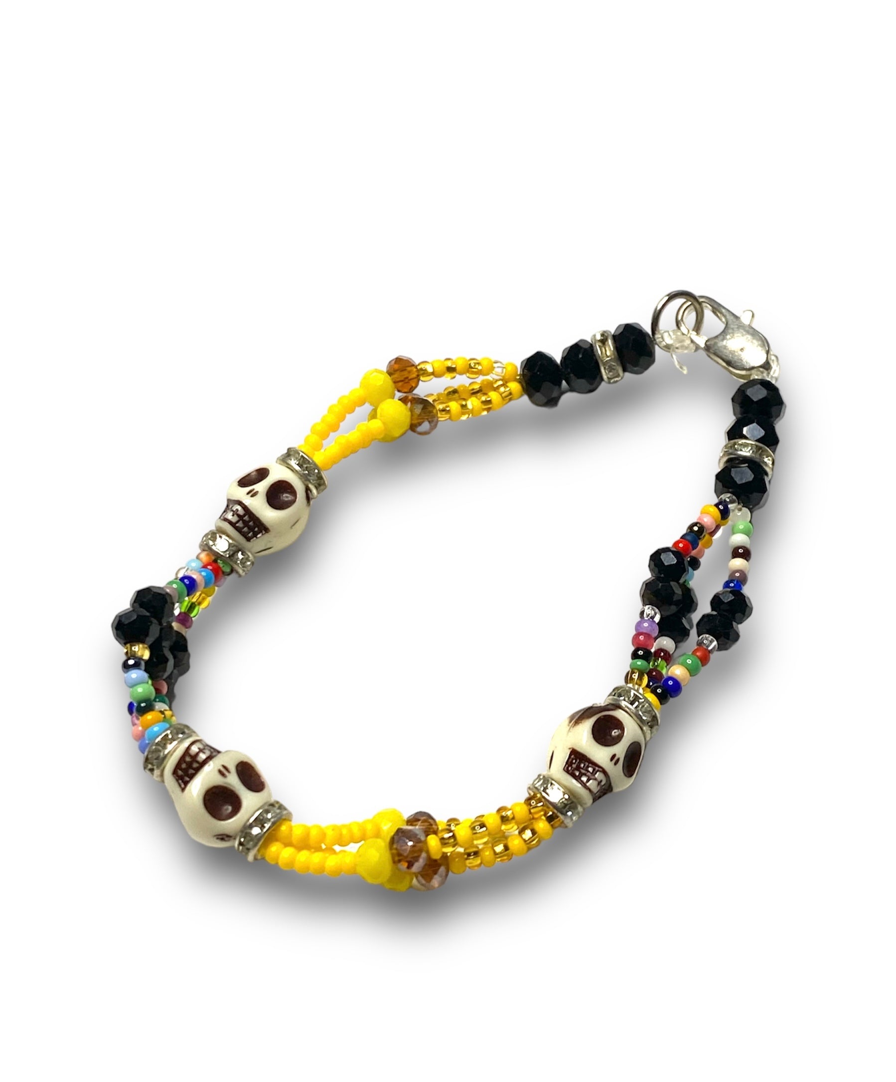 Yellow Seven Power Skull