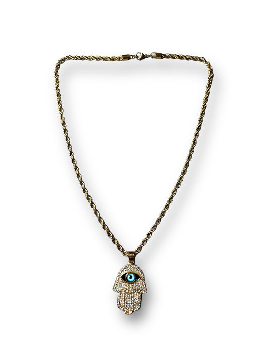 Gold Hamsa Hand Eye