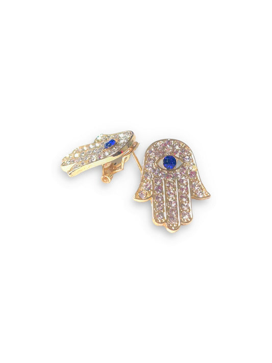 Hamsa Hand Earrings Protection