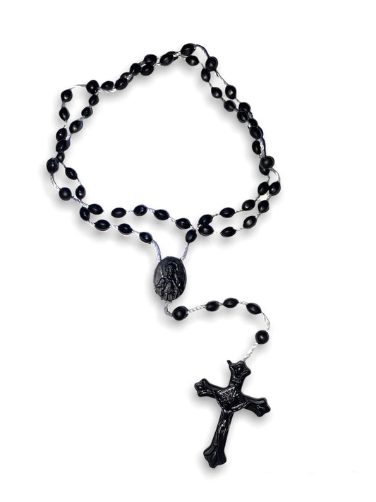 Black Night Cross Rosario