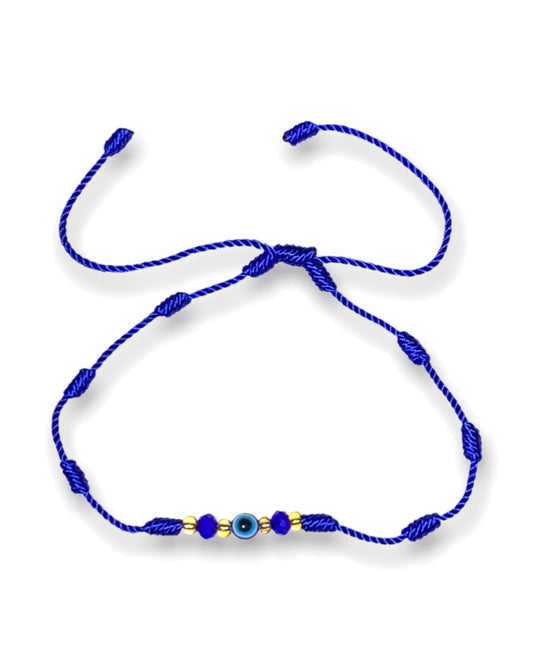 Blue String Evil Eye Anklet