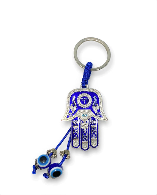 Hamsa Hand Evil Eye Keychain