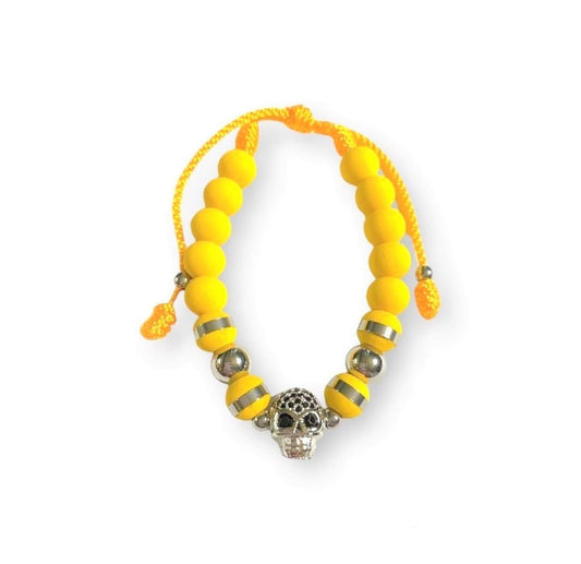 Yellow and Silver Skull