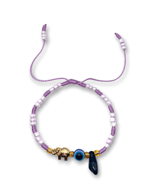 Light Purple Gold Fortune Three