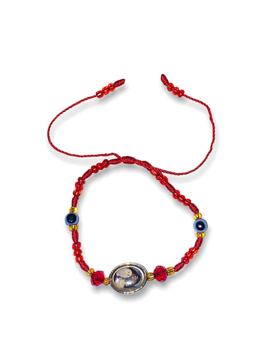 Red Santa Muerte Evil Eye