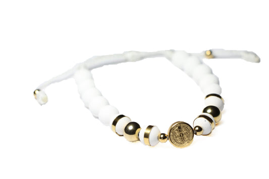 White and Gold Saint Benito