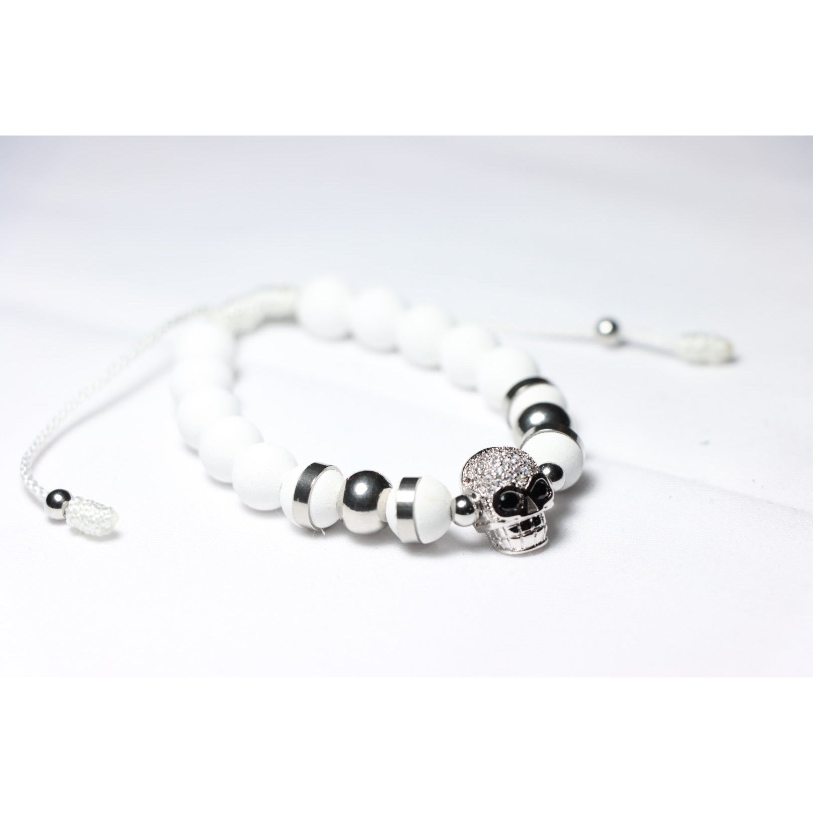 White and Silver Skull