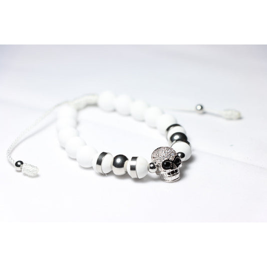 White and Silver Skull