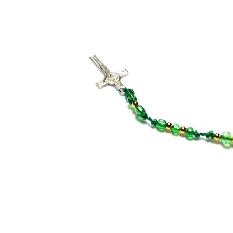 Green Cross Rosary