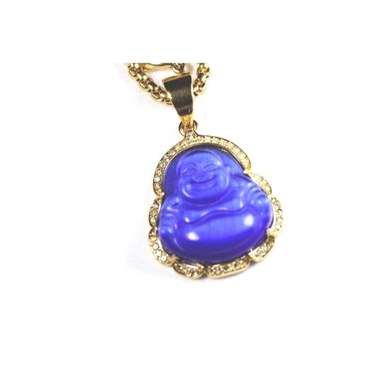 Blue Gold Filled Buddha