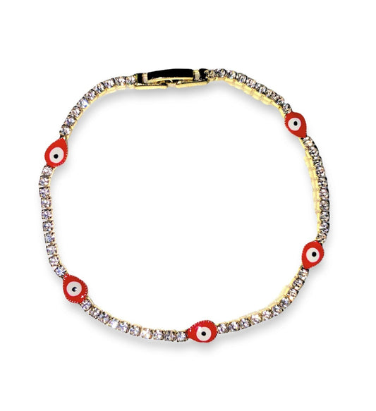 Red Gold Filled Evil Eye